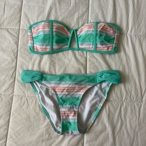 Aerie 2 piece strapless swimsuit